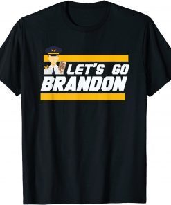 2021 Pilot Announcing Lets Go Brandon Tee Funny Trendy sarcastic T-Shirt