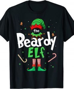 T-Shirt The Beardy Elf Shirt Xmas Matching Christmas For Family