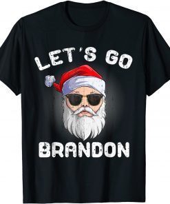 Official Christmas Let's Go Brandon Santa Claus Xmas T-Shirt