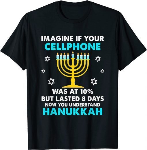 Official Hanukkah Gifts Cellphone Chanukkah Gifts for Mens T-Shirt