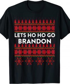 Official Christmas Lets Ho Ho Go Brandon Ugly Sweater's TShirt