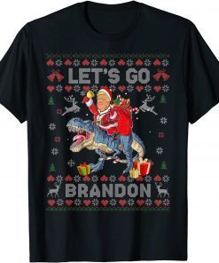 Official Trump Sarcastic Lets Go Branson Ugly Christmas Pajama T-Shirt