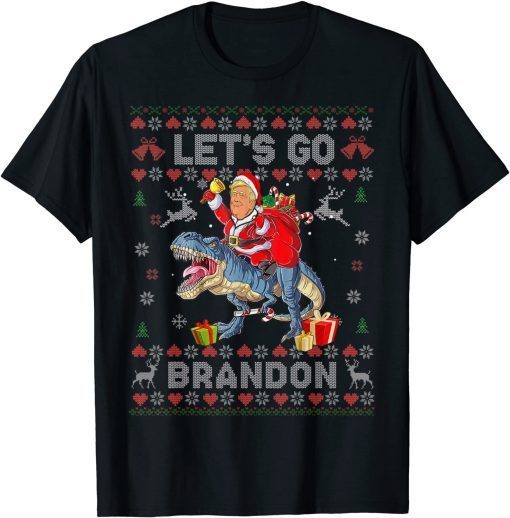Official Trump Sarcastic Lets Go Branson Ugly Christmas Pajama T-Shirt