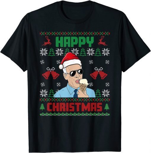 T-Shirt Happy CHristmas Funny Joe Biden Christmas Conservative Ugly