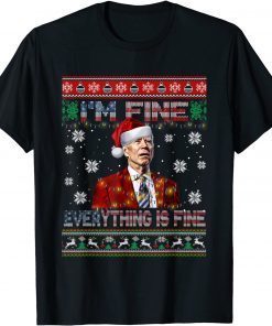 Christmas Lights Funny Joe Biden Christmas Ugly Sweater TShirt