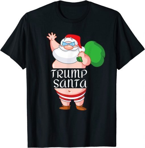 Trump Santa Elf Matching Family Group Christmas Party Pajama Gift 2022 T-Shirt