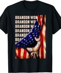 Trendy American Flag Brandon Won USA Flag Men Women Gift T-Shirt