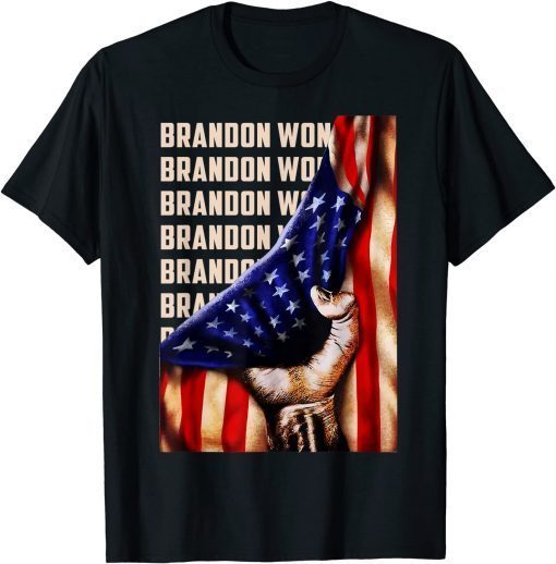 Trendy American Flag Brandon Won USA Flag Men Women Gift T-Shirt