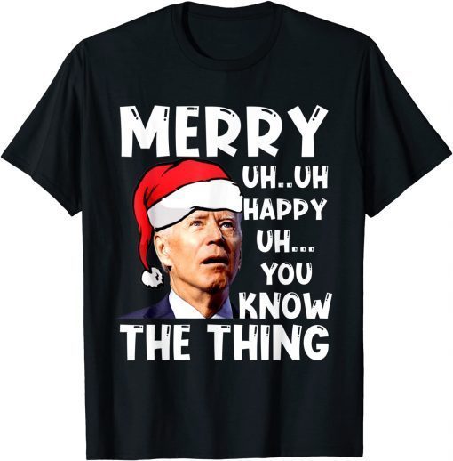Lets Go Biden Brandon Anti Joe Biden Santa Ugly Christmas Classic T-Shirt