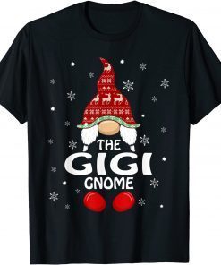 Classic Gigi Gnome Family Matching Christmas Funny Xmas Pajama T-Shirt
