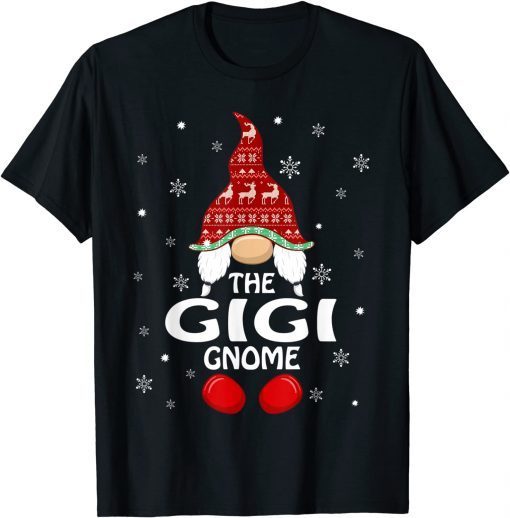 Classic Gigi Gnome Family Matching Christmas Funny Xmas Pajama T-Shirt