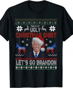 Funny Let's Go Ugly Christmas Apparel Brandon Anti Biden 2021 T-Shirt