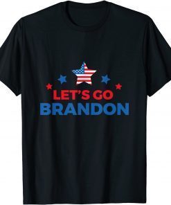 2021 Let's Go Brandon America USA Flag Funny Patriotic American Gift T-Shirt