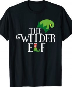 2021 Welder Elf Matching Family Group Christmas Party Pajama T-Shirt