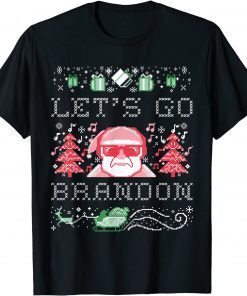 2021 Lets Go Brandon Funny Joe Biden Chant Ugly Christmas Sweater T-Shirt