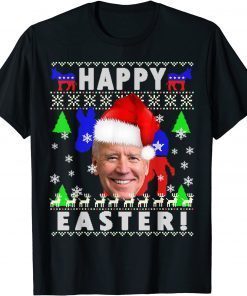 Joe Biden Happy Easter Ugly Christmas Sweater Gift T-Shirt