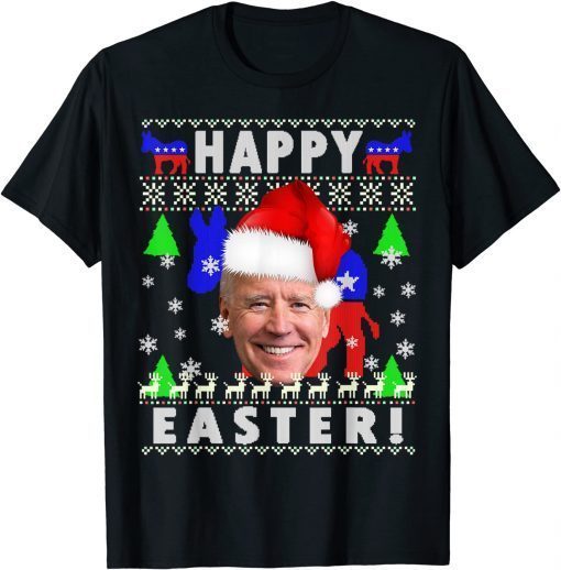 Joe Biden Happy Easter Ugly Christmas Sweater Gift T-Shirt