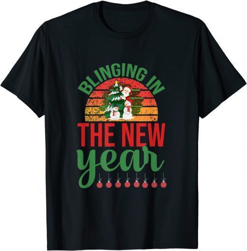 Blinging In The New Year Christmas Gift Tee Shirts