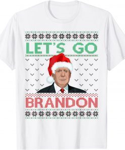 Trump Sarcastic Let's Go Brandon Ugly Christmas Pajama Unisex T-Shirt