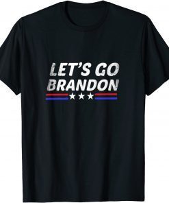 Funny Let's Go Branson American Biker Usa Flag T-Shirt