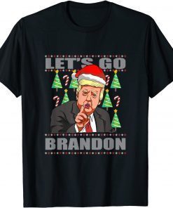 T-Shirt Christmas 2021 Let's Go Branson Brandon Anti Liberal Xmas 2021