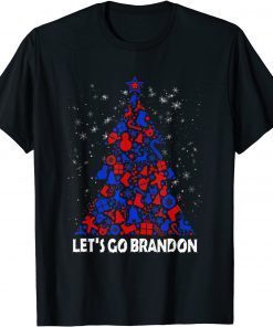 Official Let's Go Brandon Christmas Pine tree T-Shirt