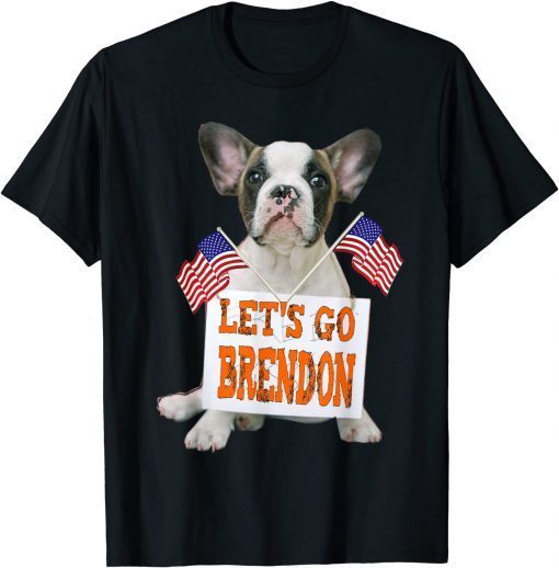 Classic Lets Go Brandon Dog US Flag T-Shirt