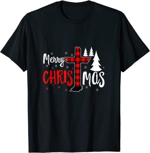 Merry Christmas Christians Buffalo Plaid Shirt