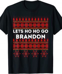 Official Christmas Lets Ho Ho Go Brandon Ugly Sweater's For Women T-Shirt