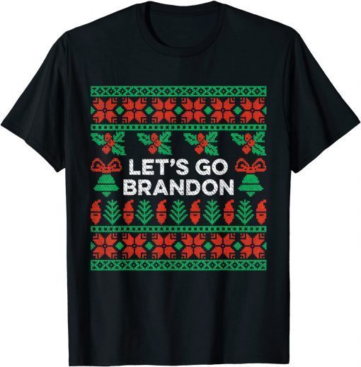 Classic Let's Go Brandon Ugly Christmas Anti Biden Pro America Xmas Shirt