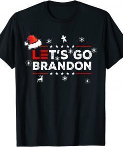 2021 Let's Go Brandon Christmas, Funny Christmas Santa Hat T-Shirt