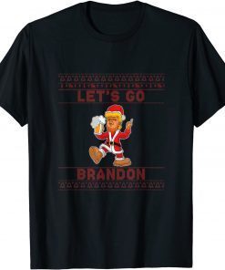 Official Let's Go Brandon Funny Trump Merry Xmas Ugly Sweater Shirts