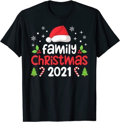 Family Christmas 2021 Matching Squad Santa Elf Gift Tee Shirts