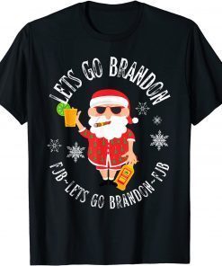 Lets Go Brandon Let's Go Brandon Christmas Eve Holiday Santa Gift TShirt