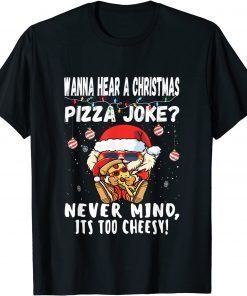 T-Shirt Christmas Pizza Joke Shiba Inu Dog Santa Hat Xmas 2021