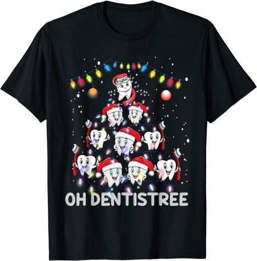 T-Shirt Oh Dentistree Christmas Dentist Funny Xmas Dental Assistant