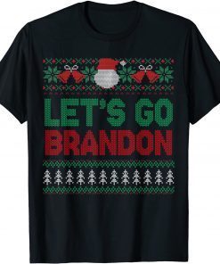 Anti Biden Let's Go Brandon Christmas USA Xmas Tee Shirt
