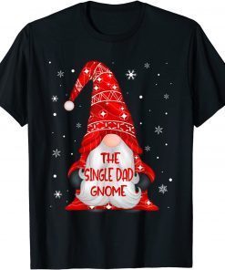 Classic Christmas Lights The Single Dad Gnome Matching Family Group T-Shirt