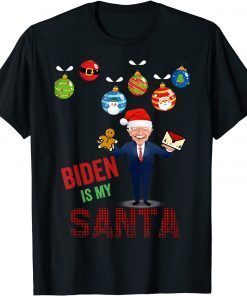 Biden Christmas Hat Ugly Biden Is My Santa Gift 2021 Shirts