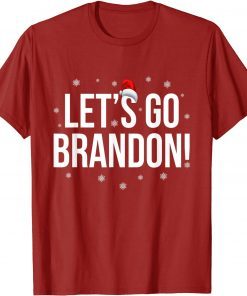 2021 Let's Go Brandon Chant Meme Christmas PJ Political Funny T-Shirt