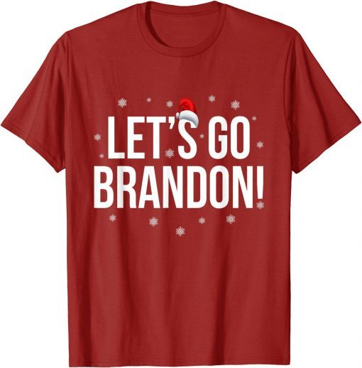 2021 Let's Go Brandon Chant Meme Christmas PJ Political Funny T-Shirt