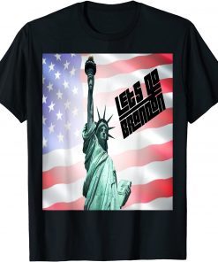 Funny Statue of Liberty with American Flag T-Shirt
