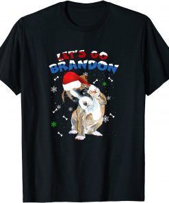 Funny Let's Go Brandon Bull Dog Christmas T-Shirt