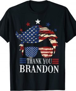 2021 Vintage Pro Biden USA Flag Sunglass Thank you Brandon T-Shirt