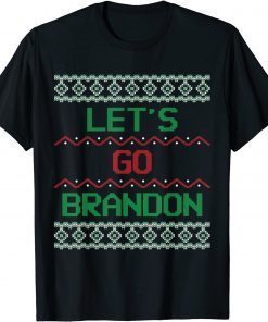 Funny Lets Go Brandon Shirt Ugly Christmas Tee Shirts