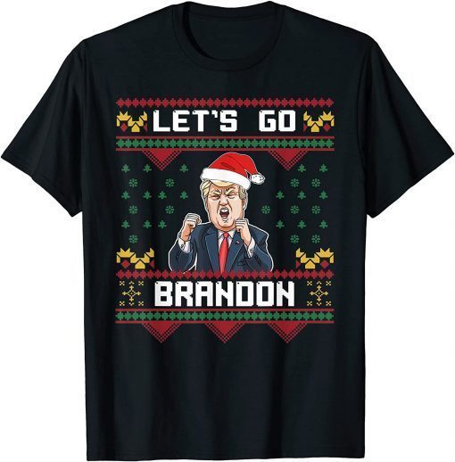 Tee Shirts Trump Let's Go Brandon Ugly Christmas Gift