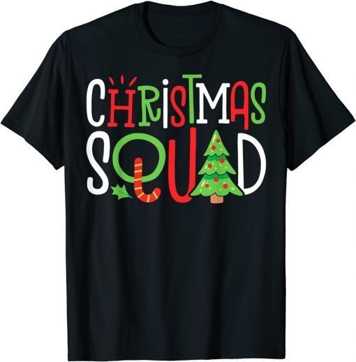 2021 Christmas Squad Funny Xmas Tree Family Matching Pajamas Boys Classic T-Shirt