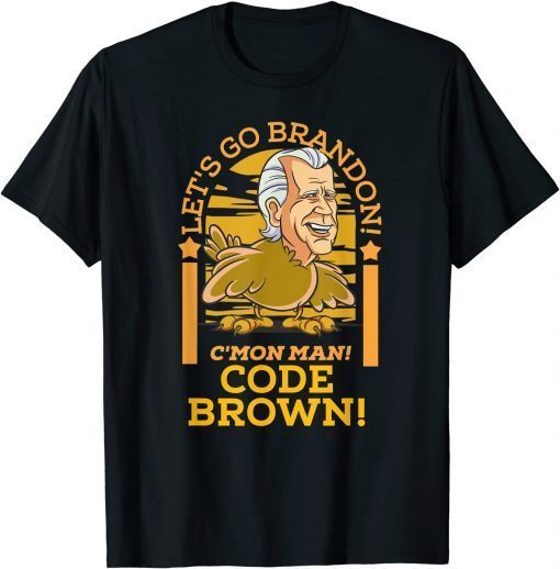 Funny Let's Go Brandon Turkey Pro America Trump Anti Joe Biden T-Shirt