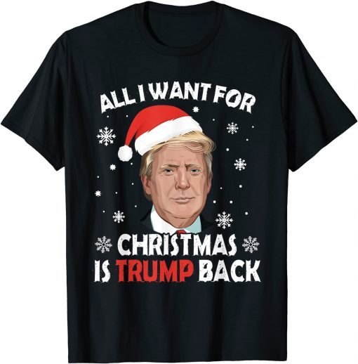 T-Shirt All I Want For Christmas Is Trump Back And New President Gift