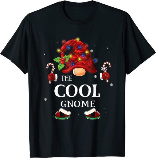 T-Shirt Matching Family Funny The Cool Gnome Christmas Group